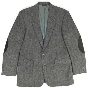 Vintage Haggar Gray Tweed Blazer Sport Coat Sz 40R